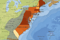 The 13 Colonies In The 1700s - US History GeoInquiries